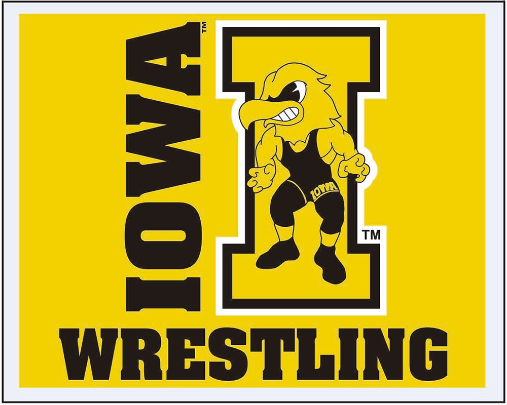 Iowa Hawkeyes Wrestling Multi Use Sticker