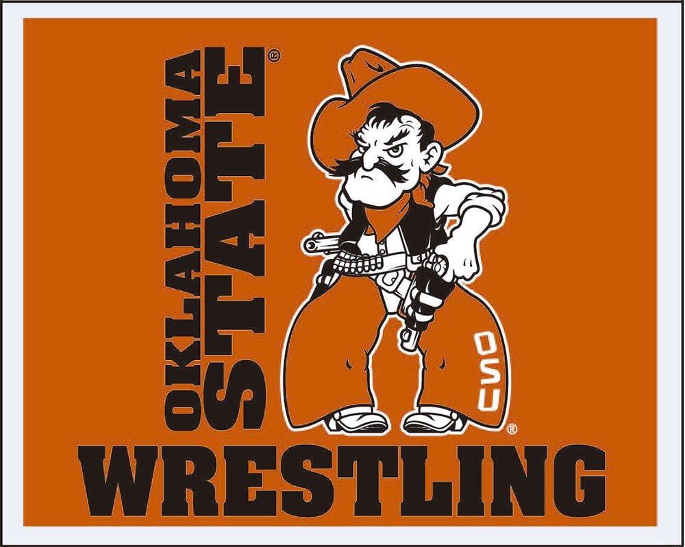 Oklahoma State Cowboys Wrestling Multi Use Sticker