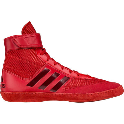 Adidas Combat Speed 5 Wrestling Shoes (Red / Dark Red)