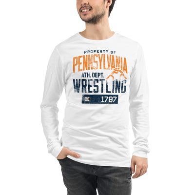 Property of Pennsylvania Wrestling Long Sleeve Shirt
