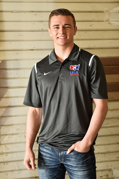 Nike USA Wrestling Game Day Polo (Anthracite)