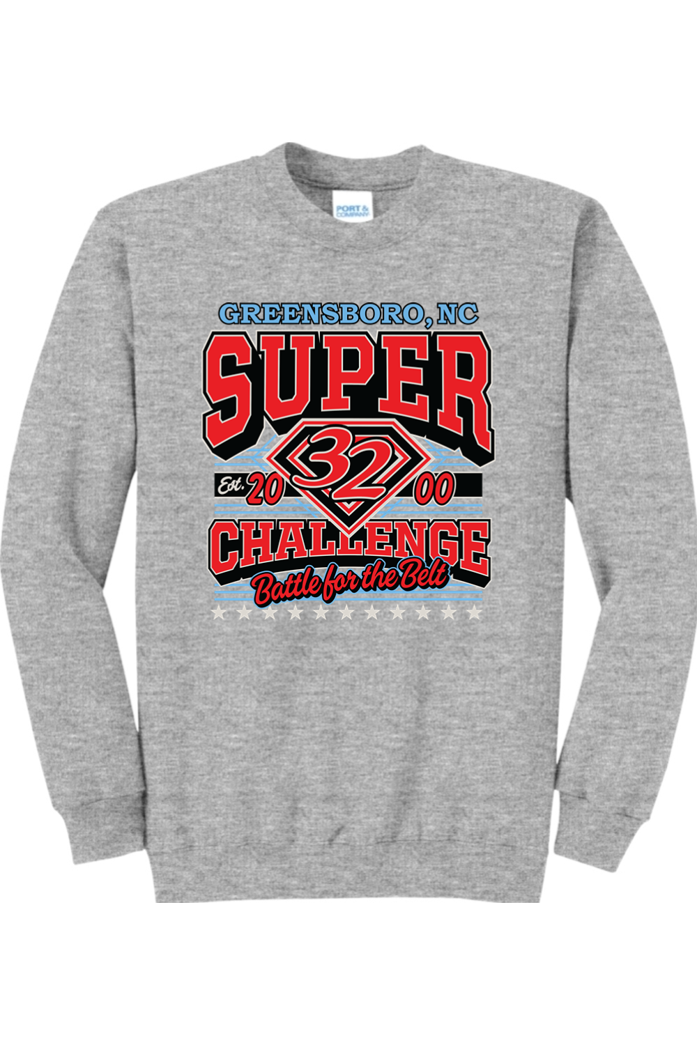 2026 Super 32 ADULT Crewneck Sweatshirt (PLACERS Names on Back)