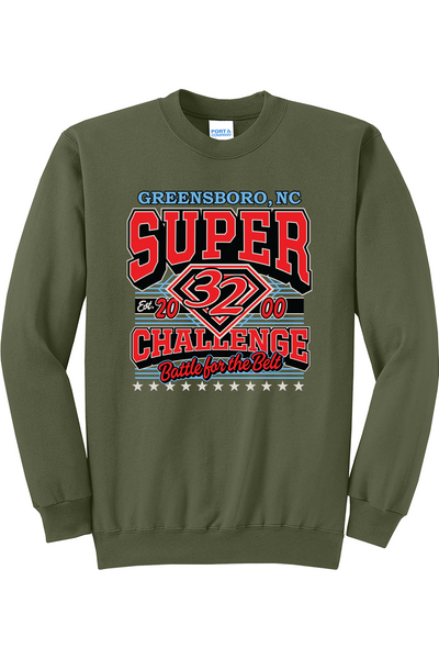 2026 Super 32 ADULT Crewneck Sweatshirt (ALL Wrestlers Names on Back)