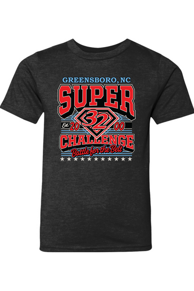 2026 Super 32 YOUTH T-Shirt (ALL Wrestlers Names on Back)