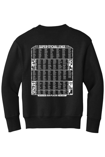 2026 Super 32 YOUTH Crewneck Sweatshirt (PLACERS Names on Back)