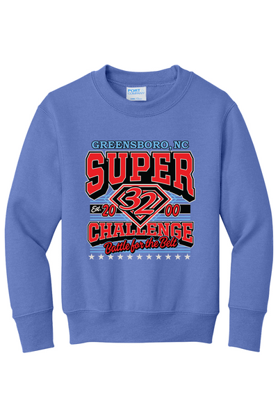 2026 Super 32 YOUTH Crewneck Sweatshirt (PLACERS Names on Back)