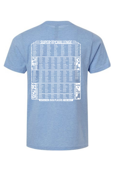 2026 Super 32 YOUTH T-Shirt (PLACERS Names on Back)