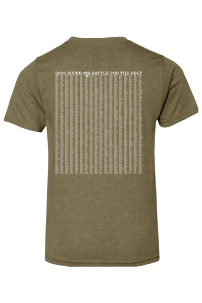 2026 Super 32 YOUTH T-Shirt (ALL Wrestlers Names on Back)
