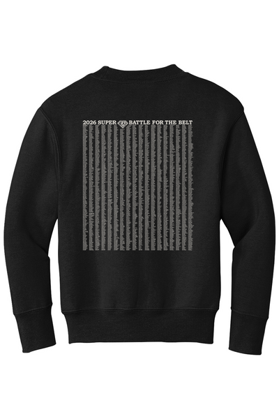 2026 Super 32 YOUTH Crewneck Sweatshirt (ALL Wrestlers Names on Back)