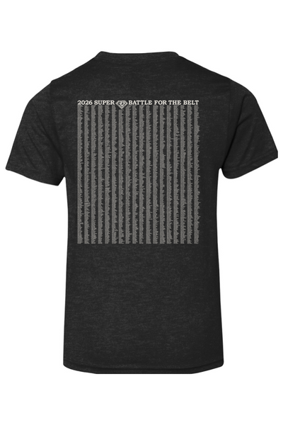 2026 Super 32 YOUTH T-Shirt (ALL Wrestlers Names on Back)