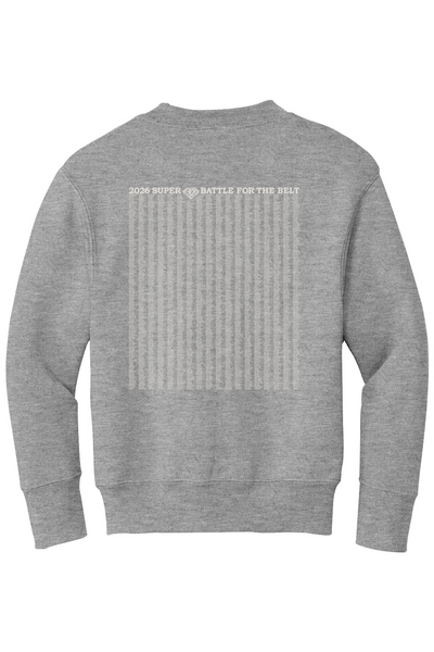 2026 Super 32 YOUTH Crewneck Sweatshirt (ALL Wrestlers Names on Back)