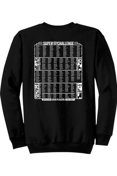2026 Super 32 ADULT Crewneck Sweatshirt (PLACERS Names on Back)