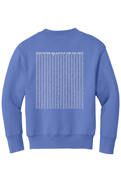 2026 Super 32 YOUTH Crewneck Sweatshirt (ALL Wrestlers Names on Back)