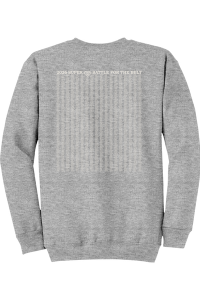 2026 Super 32 ADULT Crewneck Sweatshirt (ALL Wrestlers Names on Back)