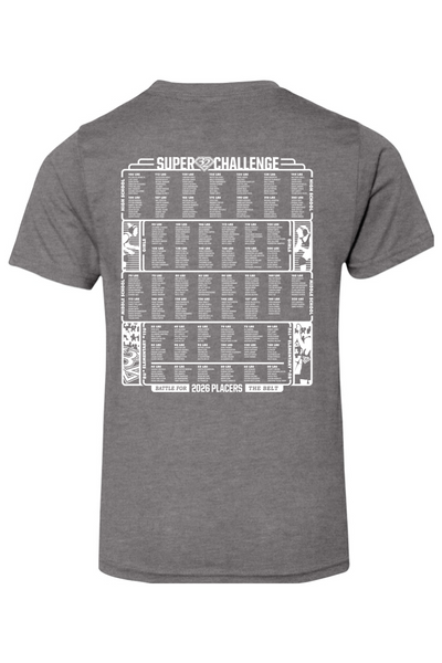 2026 Super 32 YOUTH T-Shirt (PLACERS Names on Back)