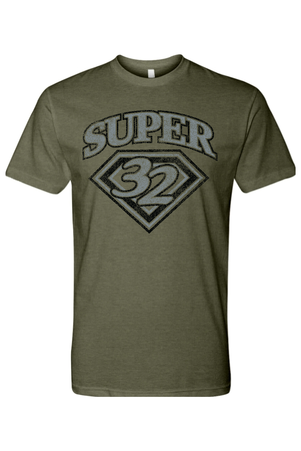Super 32 ADULT Military Green T-Shirt