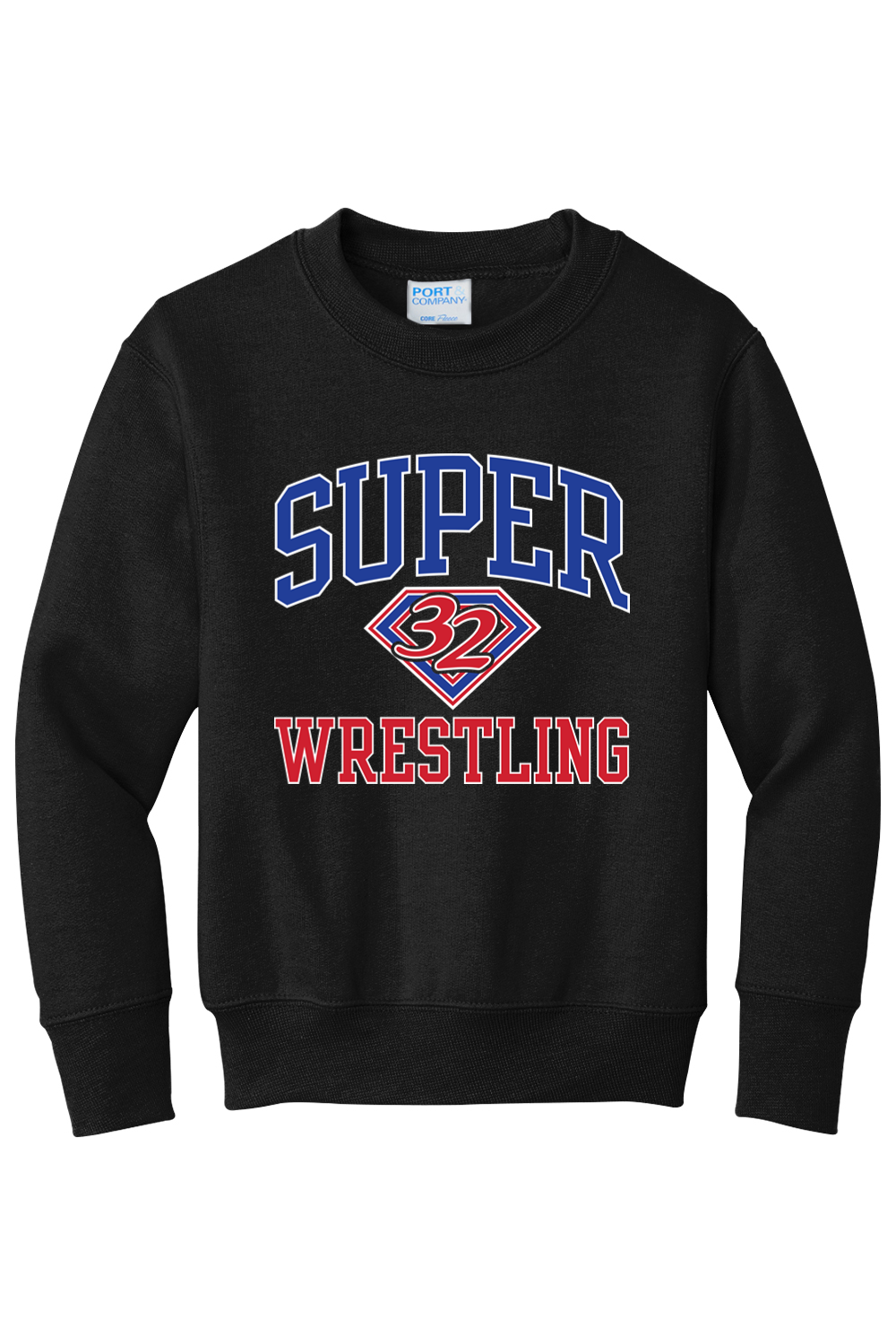 Super 32 YOUTH Black Crewneck Sweatshirt