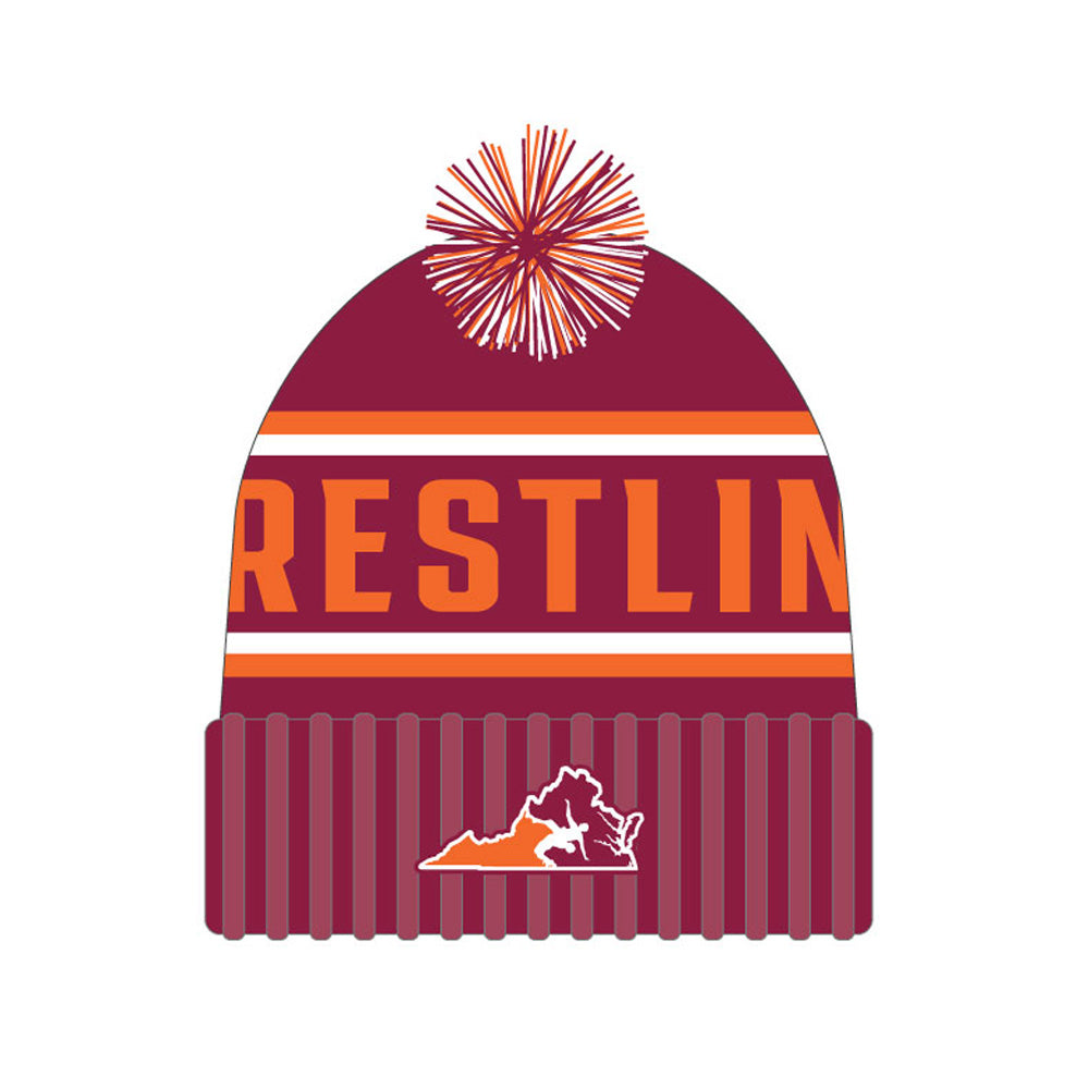 VA USA Wrestling Custom Knit Beanie