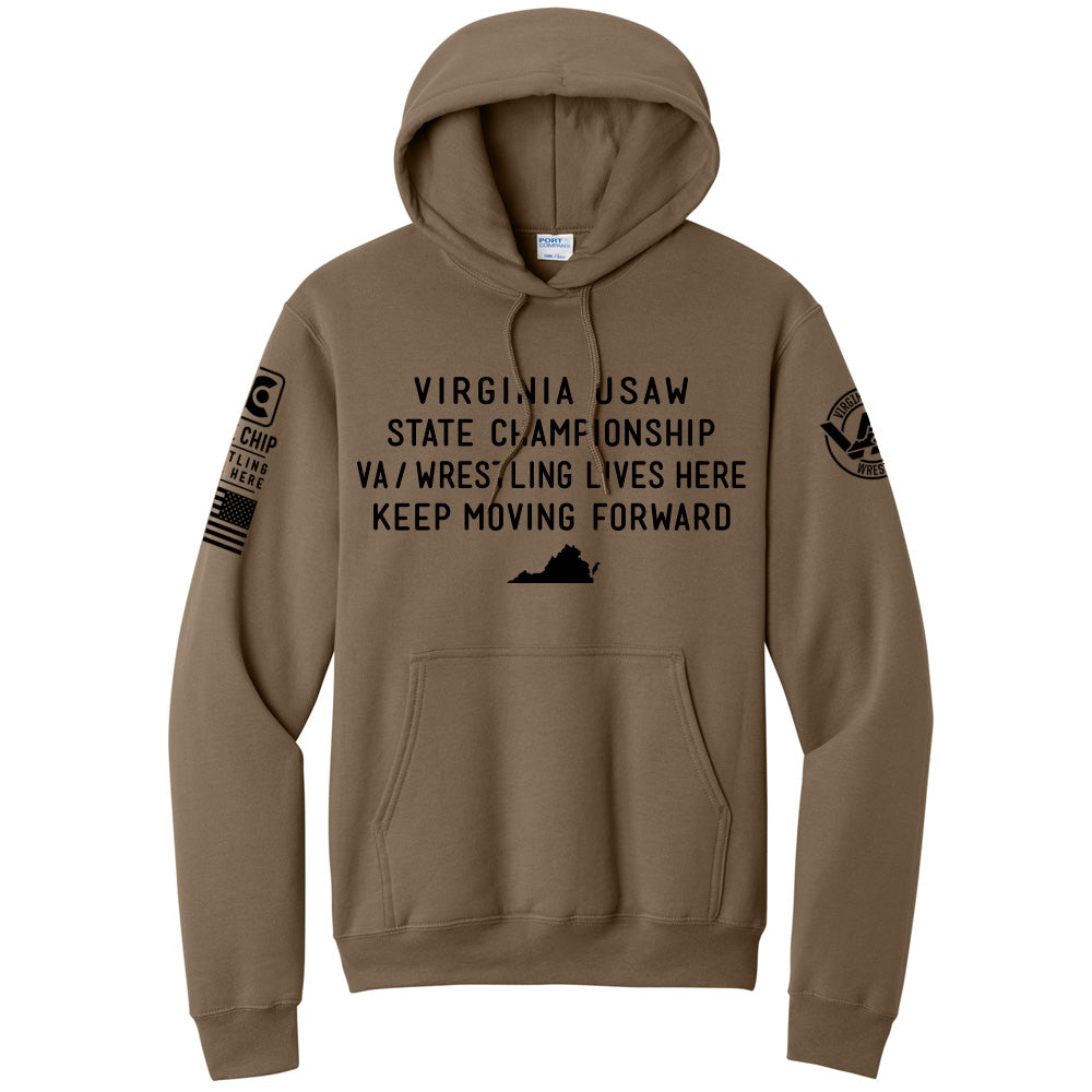 2026 VA USA Youth Folkstyle State Championships Salute Hoodie