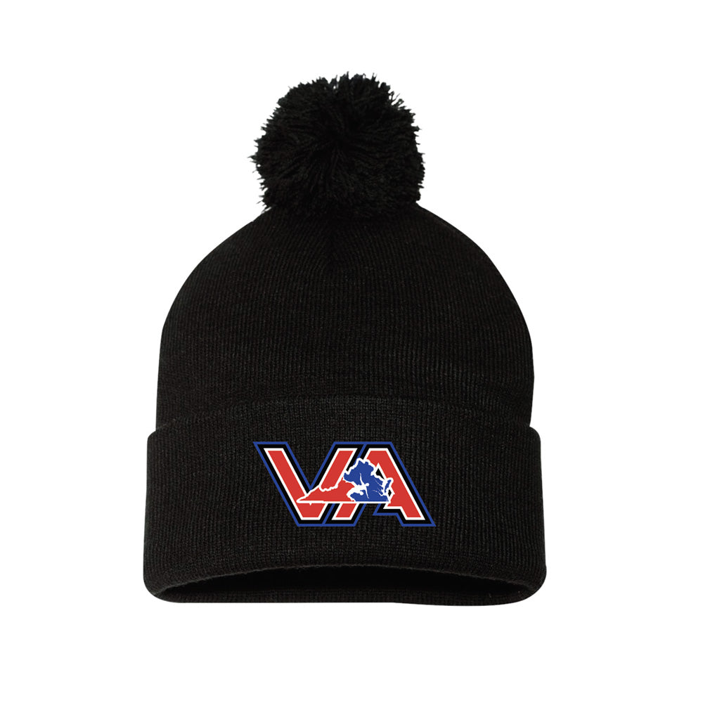 VA USAW Wrestling Black Beanie