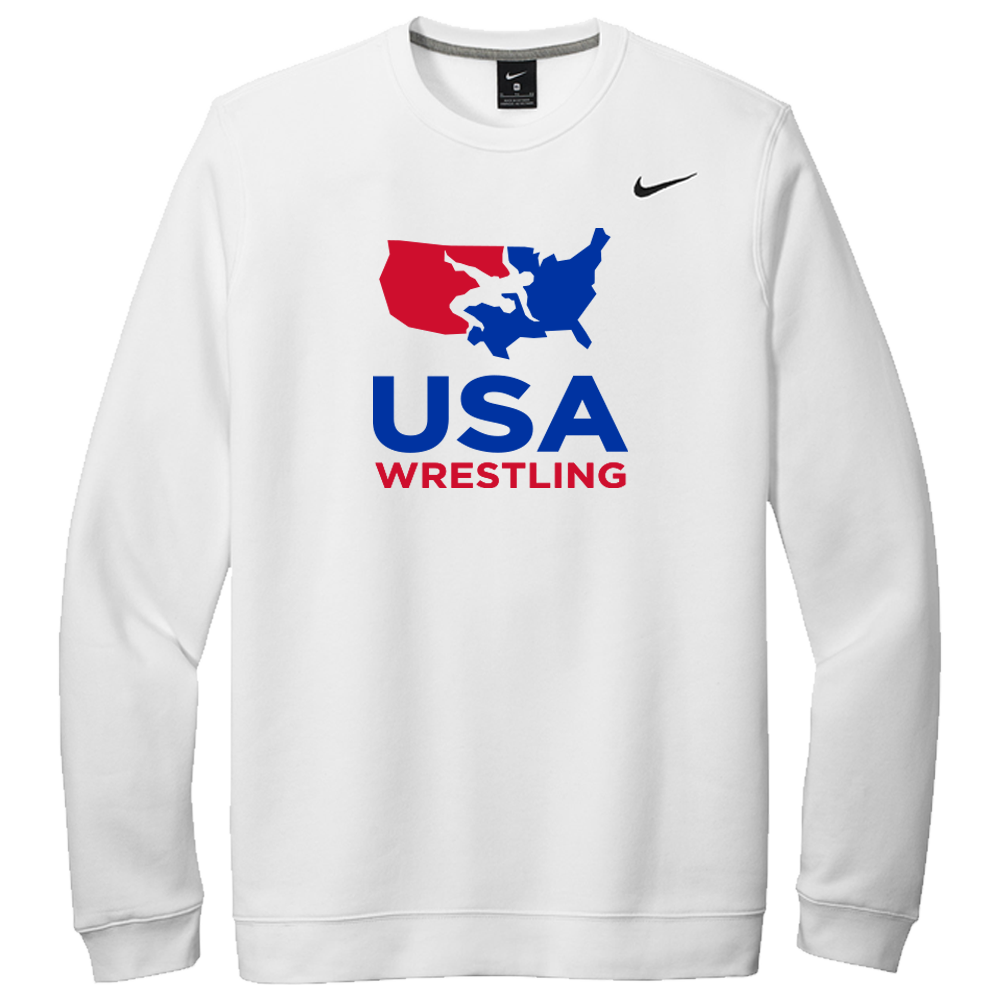 Nike USA Wrestling Club Crew (White)