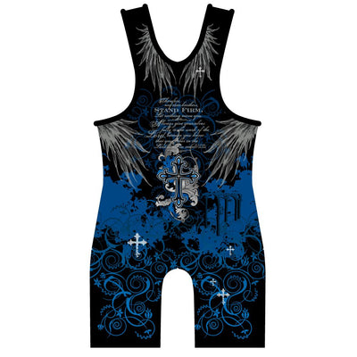 Blue Faith Wrestling Singlet