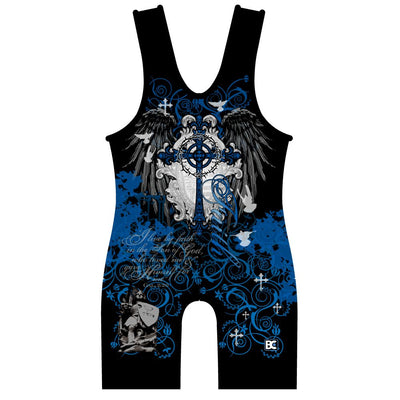 Blue Faith Wrestling Singlet