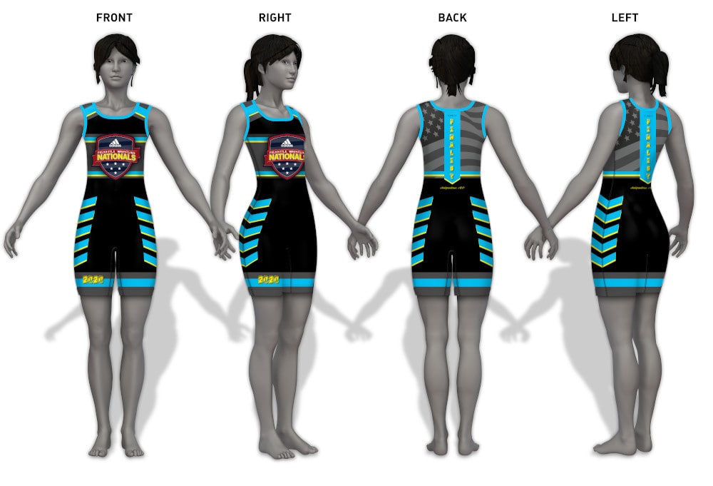 2020 Adidas Nationals Women's Singlet (Blue)