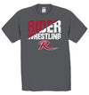 Rider Broncs Slash Wrestling T-Shirt