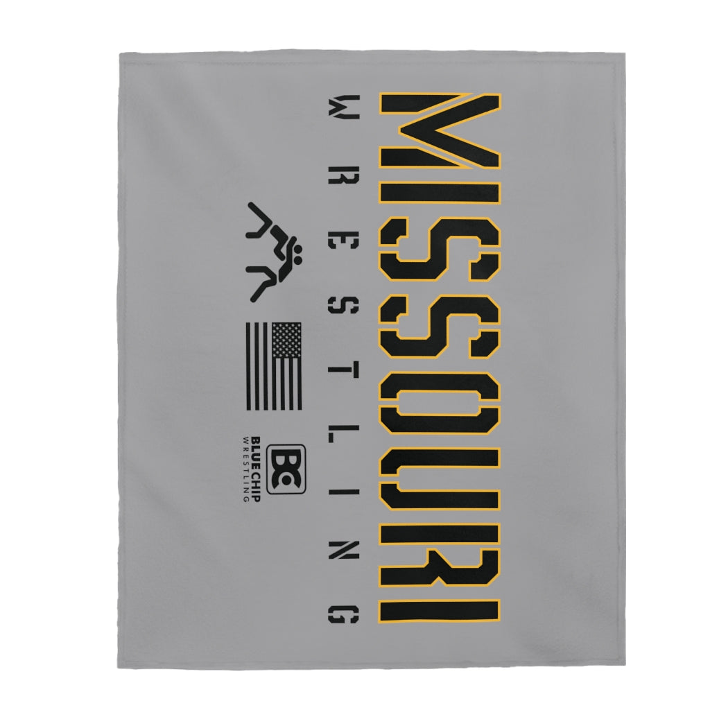 Missouri Wrestling Plush Blanket