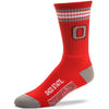 Ohio State Buckeyes 4-Stripe Deuce Wrestling Socks
