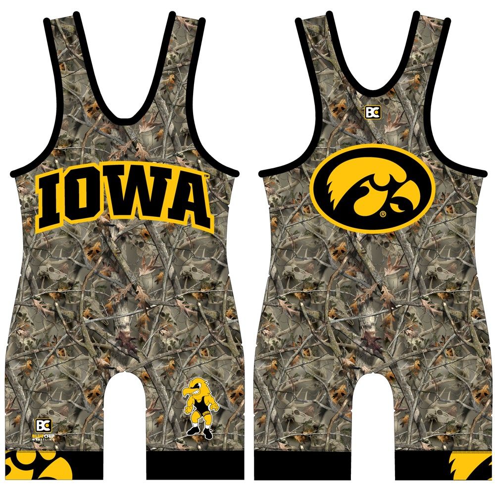 Iowa Hawkeyes Reaper Buck Wrestling Singlet