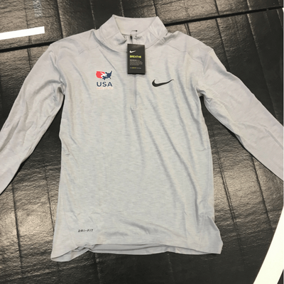 Nike USA Wrestling Half Zip (Grey)
