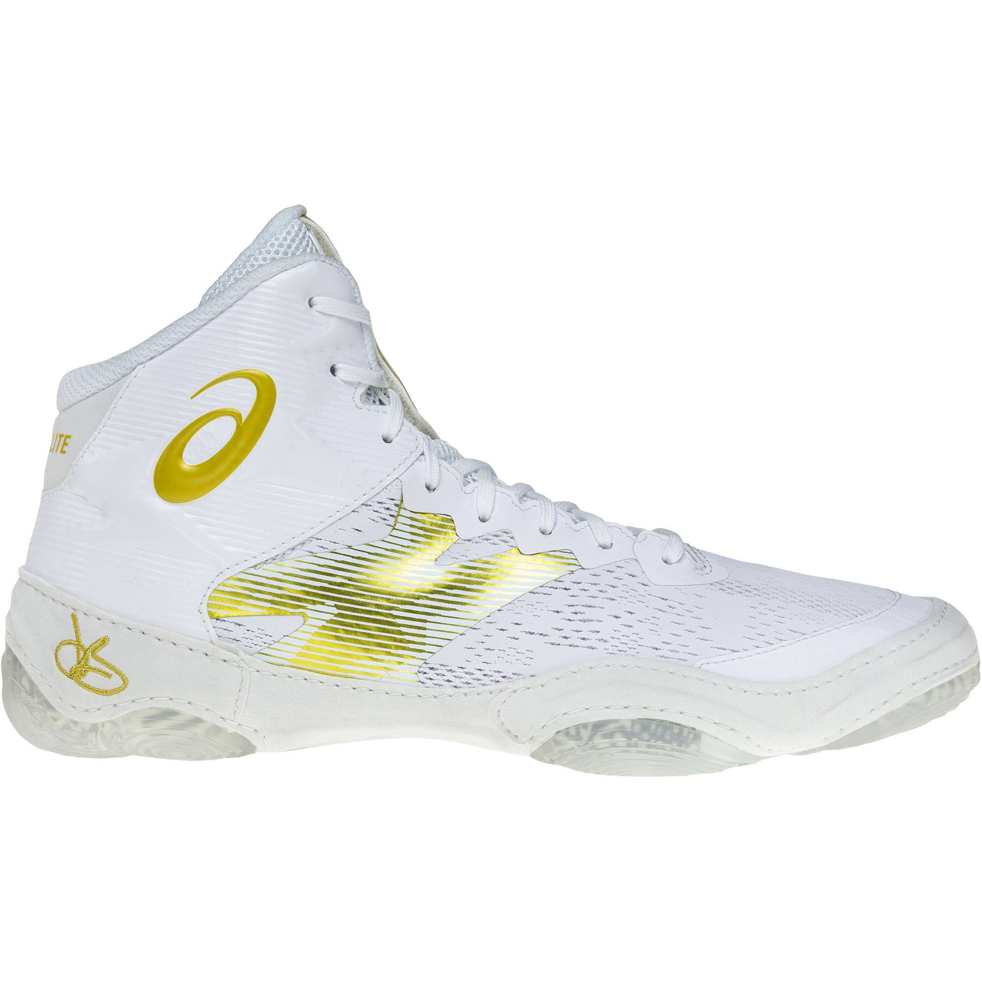 Shop for Asics JB Elite IV Wrestling Shoes (White Rich Gold