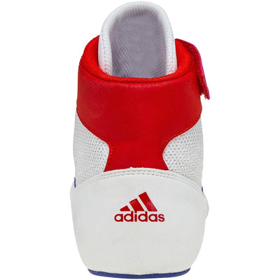 Adidas HVC 2 Wrestling Shoes (White / Red / Royal)