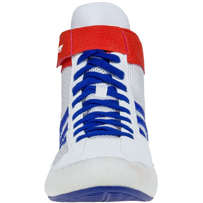 Adidas Youth HVC 2 K Wrestling Shoes (White / Red / Royal)