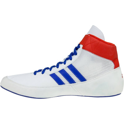 Adidas HVC 2 Wrestling Shoes (White / Red / Royal)
