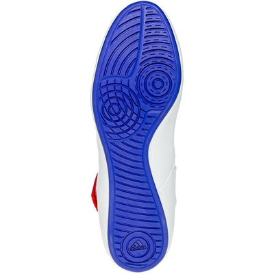 Adidas HVC 2 Wrestling Shoes (White / Red / Royal)
