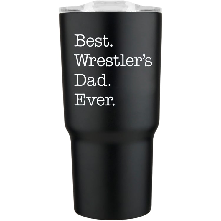 Best Wrestler's Dad Ever 20oz Tumbler - Black