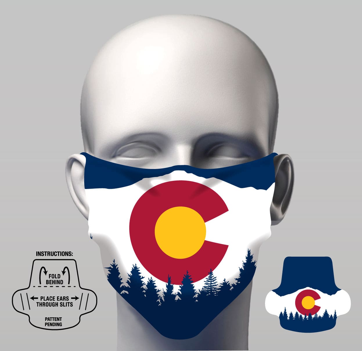 Face Cover - CO Flag