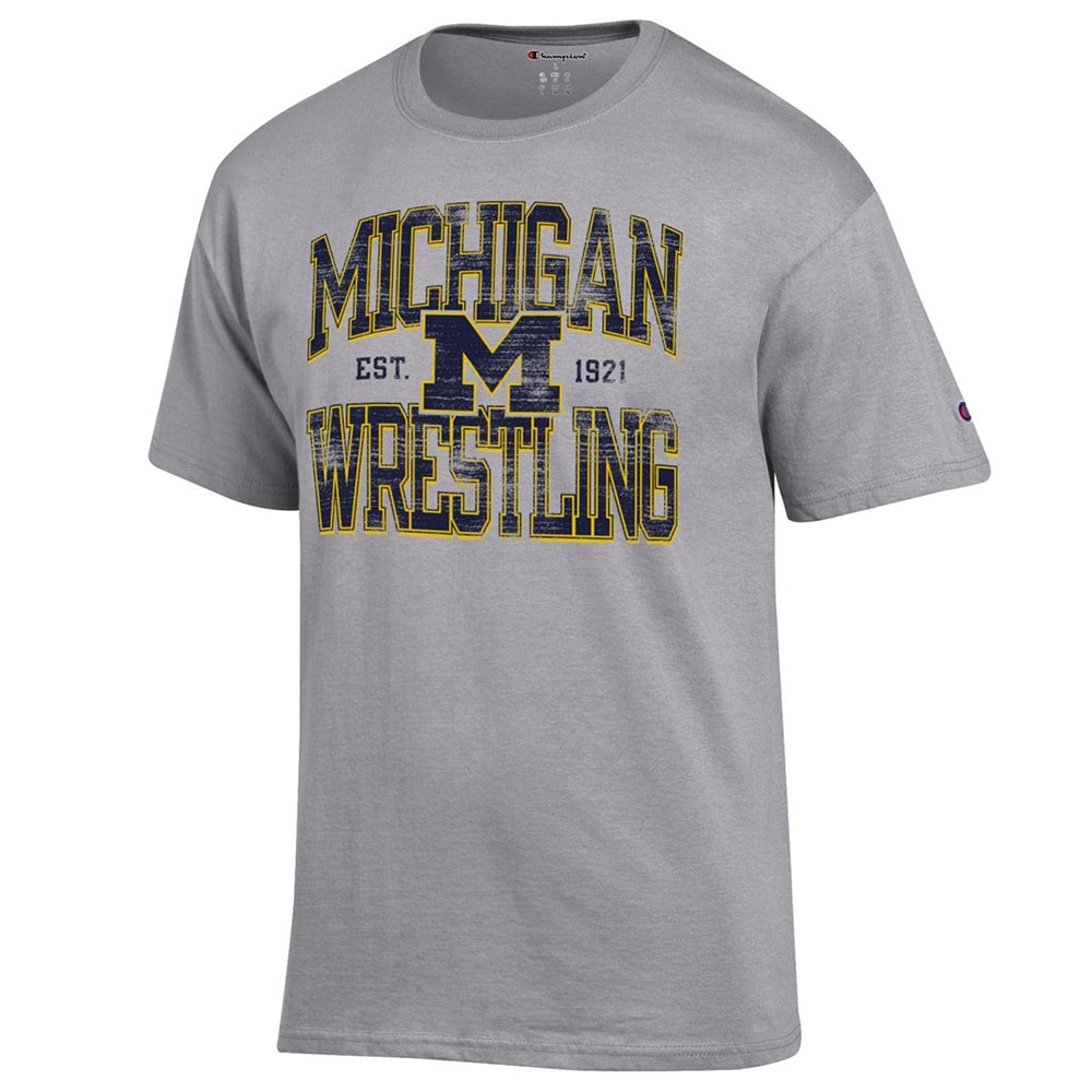 Michigan Wolverines Champion Wrestling T-Shirt - Shop Now! - Blue Chip ...