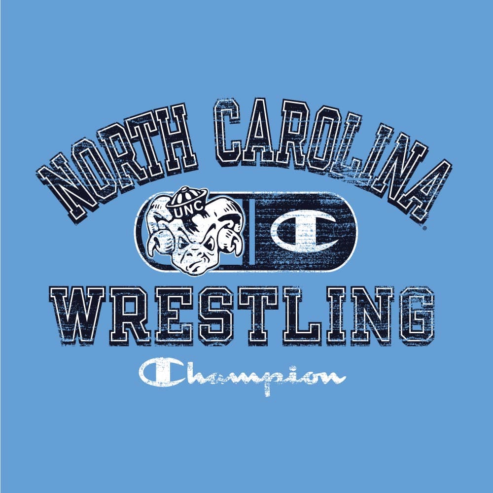 North Carolina Tarheels Champion Wrestling T-Shirt
