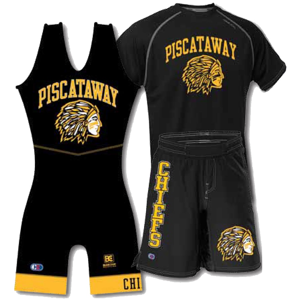 Cliff Keen Pack #2 (Cliff Keen Wrestling Singlet, Shirt, and Board Shorts Combo)