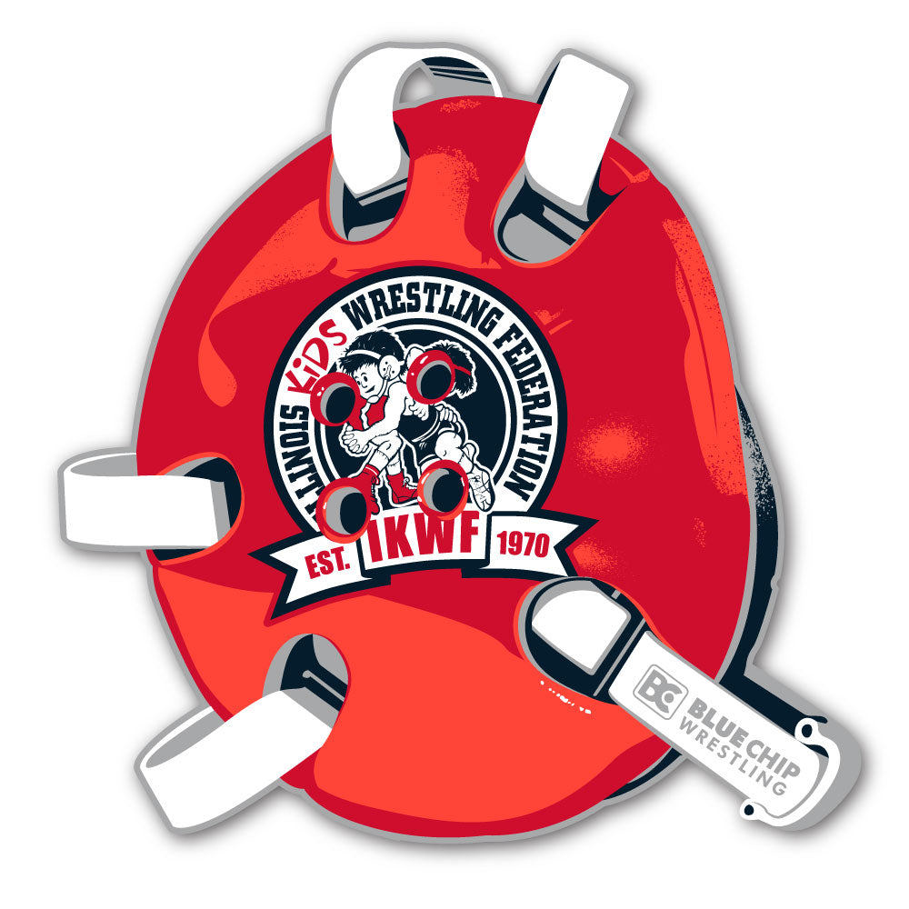 2020 IKWF State Wrestling Championship Sticker Blue Chip Wrestling