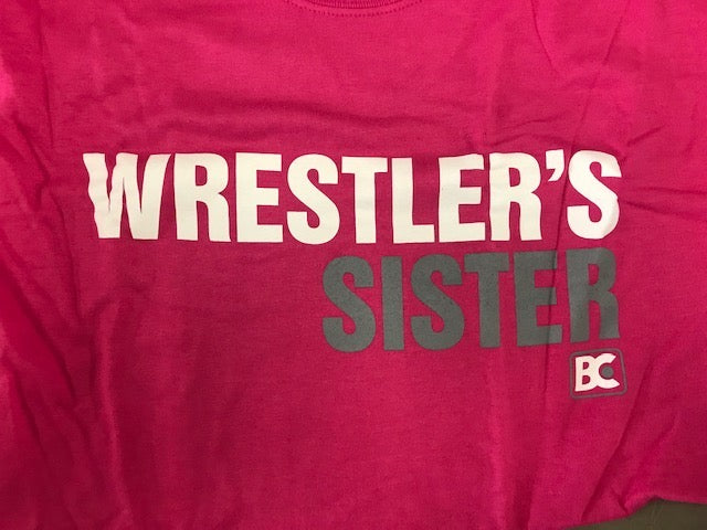 Wrestlers Sister - White / Grey on Pink