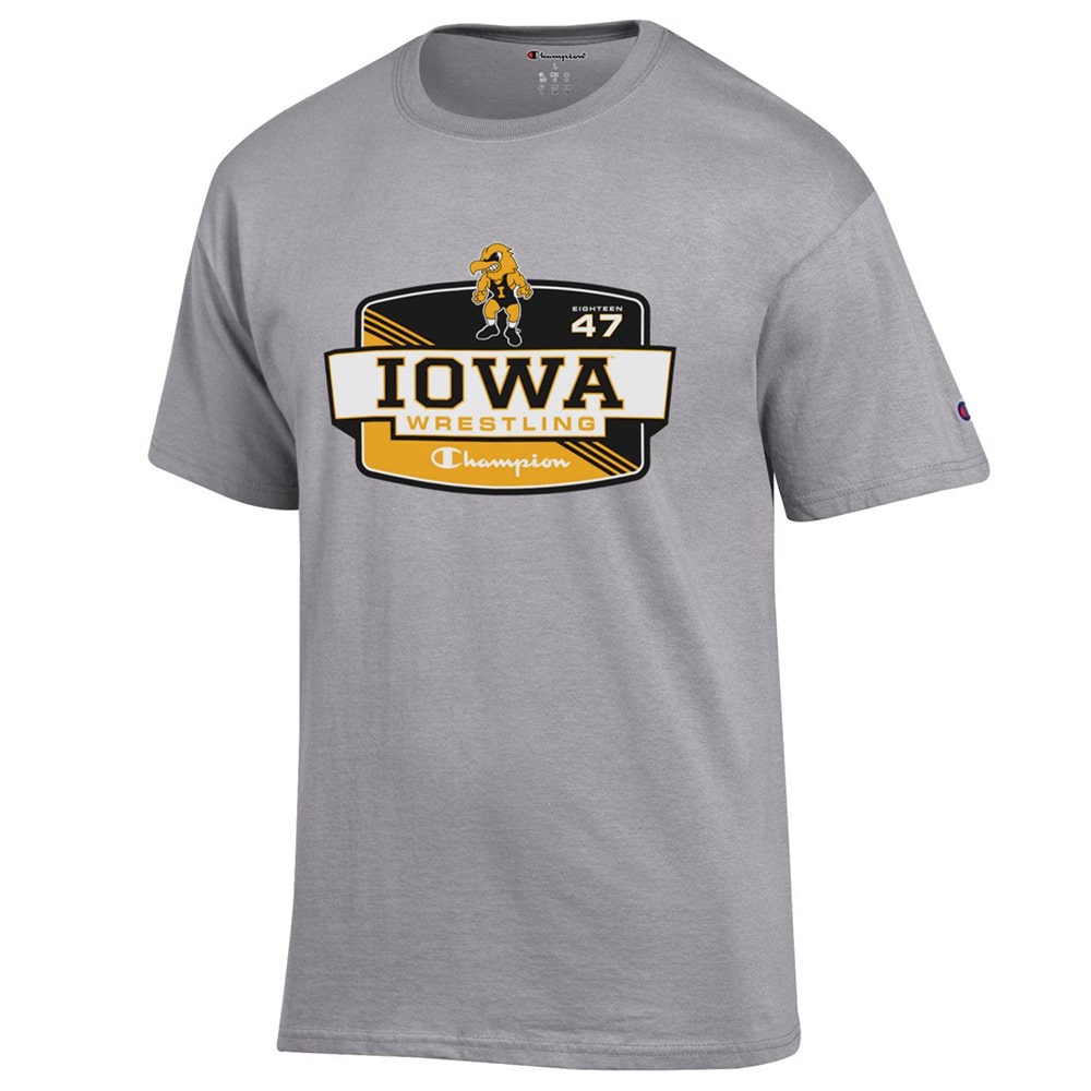 Iowa Hawkeyes Wrestling T-Shirt | Champion Established