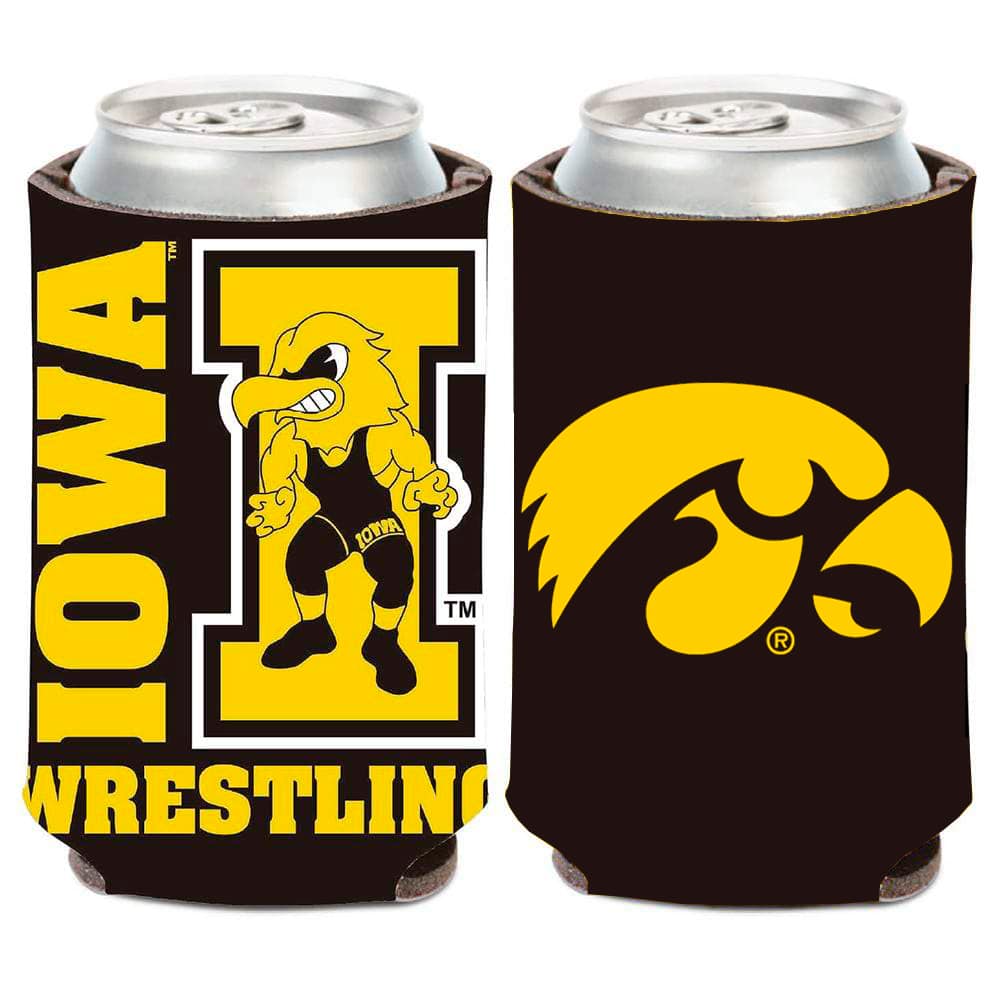 Iowa Hawkeyes Wrestling 12oz Can Cooler