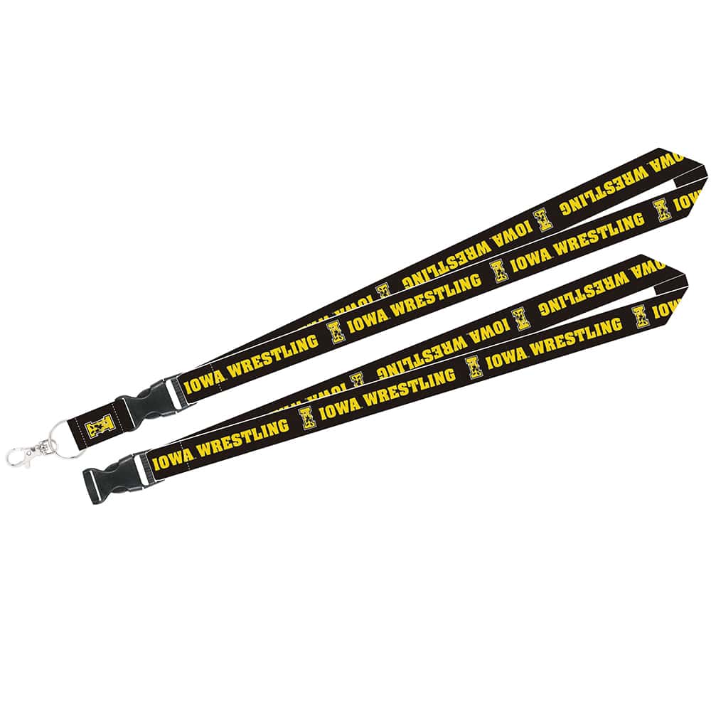 Iowa Hawkeyes Wrestling Buckle Lanyard
