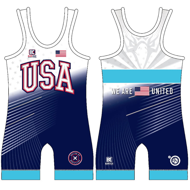 Shop For Sublimated Blue Chip Wrestling Singlets Youth and Adult Tagged