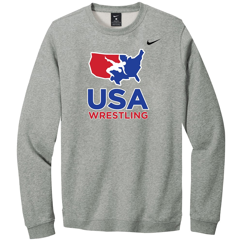 Nike USA Wrestling Club Crew (Grey)